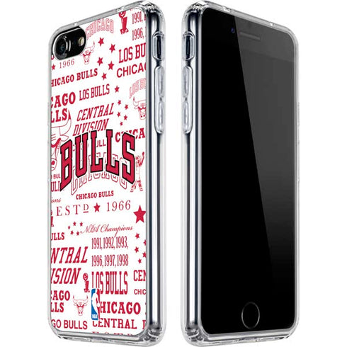 NBA Chicago Bulls Historic Blast iPhone SE (2nd & 3rd Gen) Clear Case