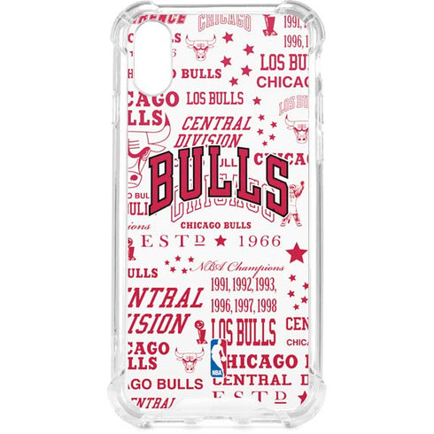 NBA Chicago Bulls Historic Blast iPhone XS Clear Case