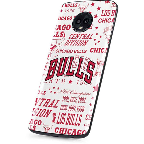 NBA Chicago Bulls Historic Blast Moto G6 Skin