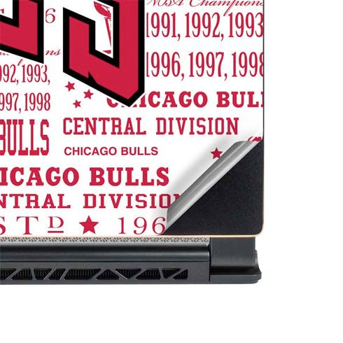 NBA Chicago Bulls Historic Blast MSI GS65 Stealth Laptop Skin