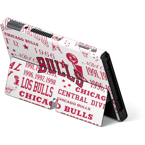 NBA Chicago Bulls Historic Blast Nintendo Switch OLED (2021) Skin