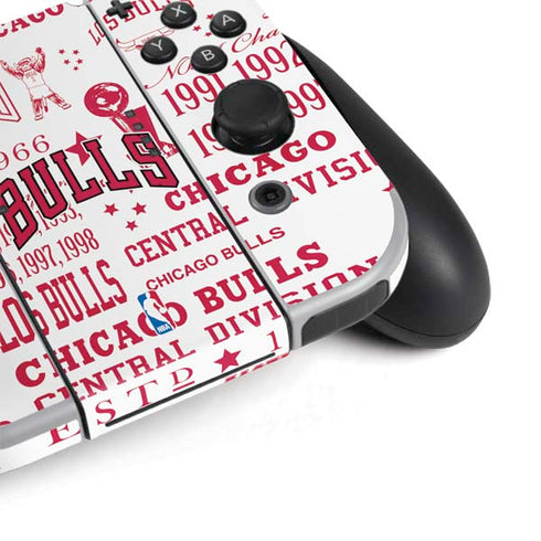 NBA Chicago Bulls Historic Blast Nintendo Switch OLED (2021) Skin