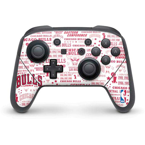 NBA Chicago Bulls Historic Blast Nintendo Switch Pro Controller Skin