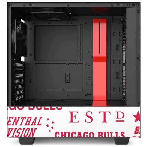 NBA Chicago Bulls Historic Blast NZXT H510 Compact ATX Mid-Tower Case Skin