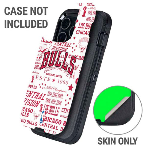 NBA Chicago Bulls Historic Blast Otterbox Defender iPhone Skin