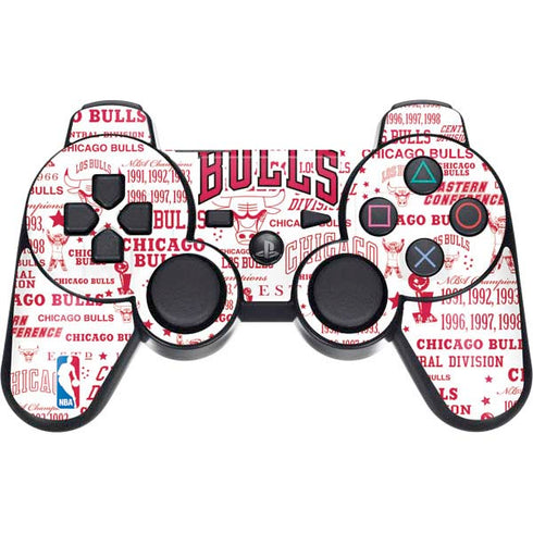 NBA Chicago Bulls Historic Blast PS3 Dual Shock wireless controller Skin