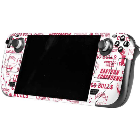 NBA Chicago Bulls Historic Blast Steam Deck Handheld Gaming Computer Skin