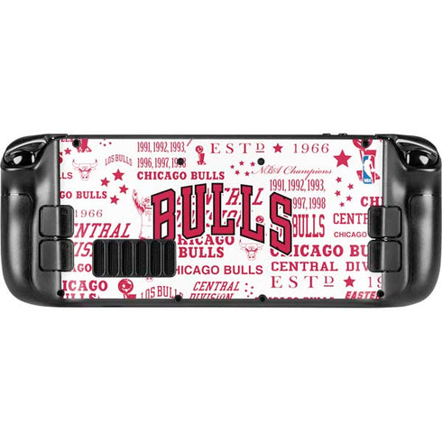 NBA Chicago Bulls Historic Blast Steam Deck Handheld Gaming Computer Skin