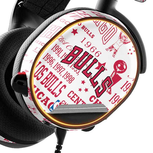 NBA Chicago Bulls Historic Blast SteelSeries Arctis 3 Skin