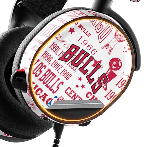 NBA Chicago Bulls Historic Blast SteelSeries Arctis 5 Skin