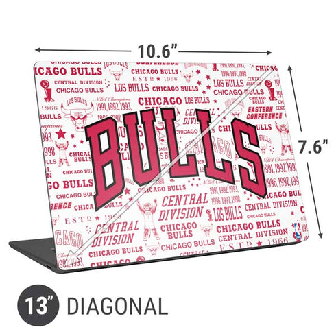 NBA Chicago Bulls Historic Blast Universal Laptop 13in (10.6 x 7.6in) Skin