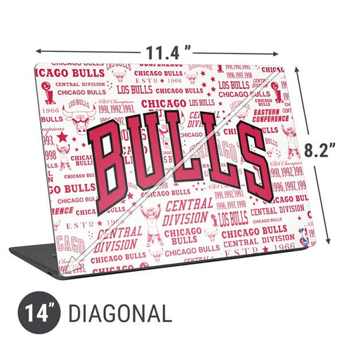 NBA Chicago Bulls Historic Blast Universal Laptop 14in (11.4 x 8.2in) Skin