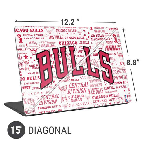 NBA Chicago Bulls Historic Blast Universal Laptop 15in (12.2 x 8.8in) Skin