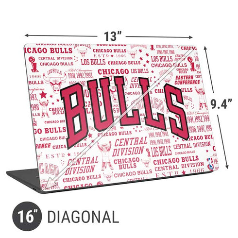 NBA Chicago Bulls Historic Blast Universal Laptop 16in (13 x 9.4in) Skin