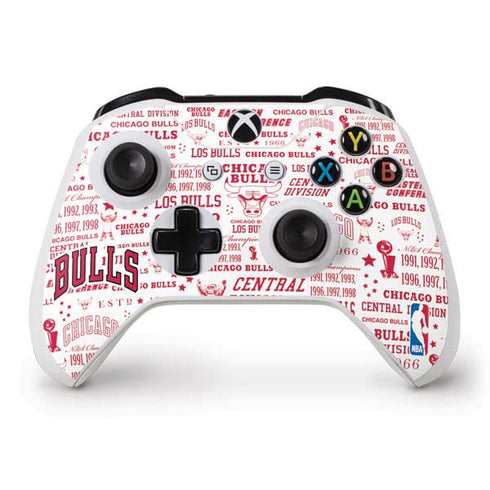 NBA Chicago Bulls Historic Blast Xbox One S Controller Skin