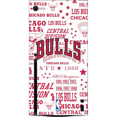 NBA Chicago Bulls Historic Blast Xbox Series X Console Skin