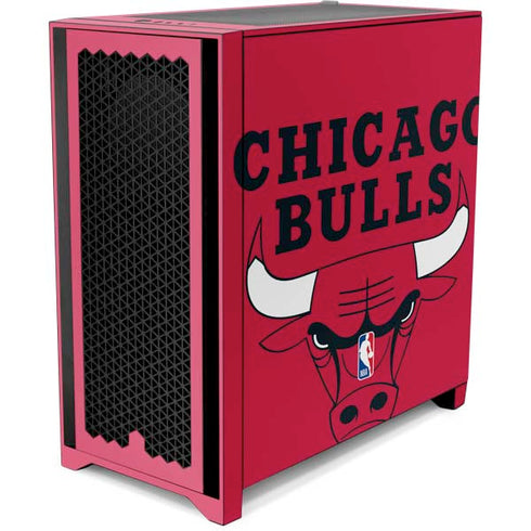 NBA Chicago Bulls Large Logo Corsair 4000D Tempered Glass Mid-Tower ATX Case Skin