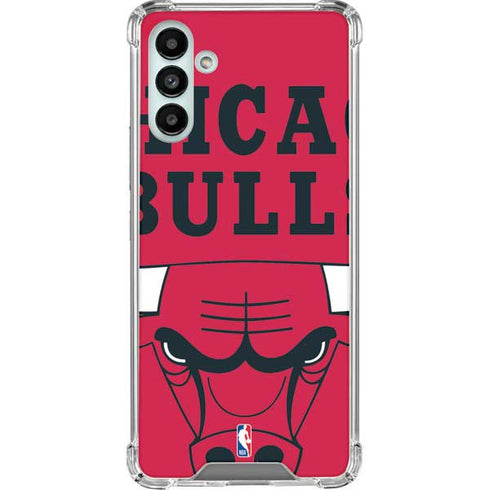 NBA Chicago Bulls Large Logo Galaxy A13 5G Clear Case