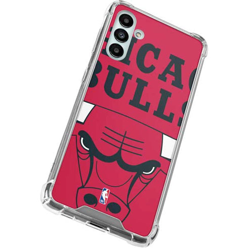 NBA Chicago Bulls Large Logo Galaxy A13 5G Clear Case