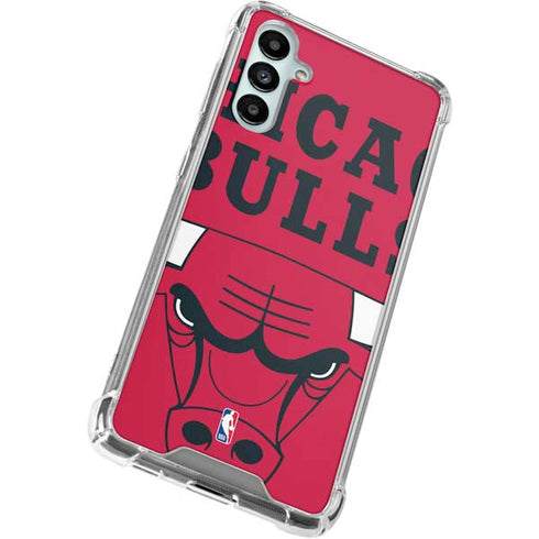 NBA Chicago Bulls Large Logo Galaxy A14 5G Clear Case