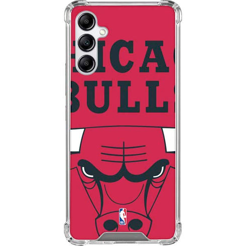 NBA Chicago Bulls Large Logo Galaxy A15 5G Clear Case
