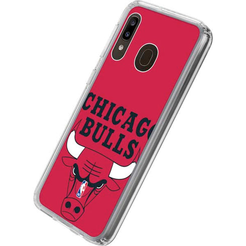 NBA Chicago Bulls Large Logo Galaxy A20 Clear Case