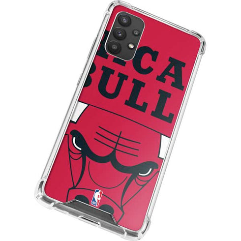 NBA Chicago Bulls Large Logo Galaxy A32 5G Clear Case