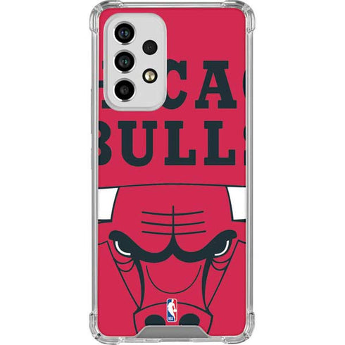 NBA Chicago Bulls Large Logo Galaxy A33 5G Clear Case
