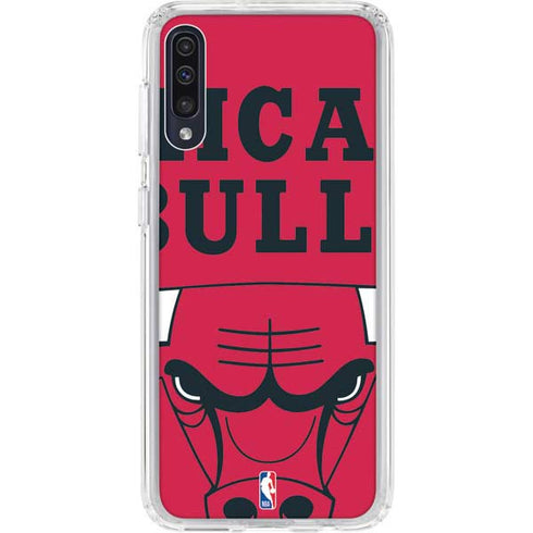 NBA Chicago Bulls Large Logo Galaxy A50 Clear Case