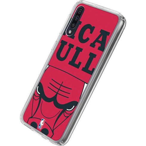 NBA Chicago Bulls Large Logo Galaxy A50 Clear Case