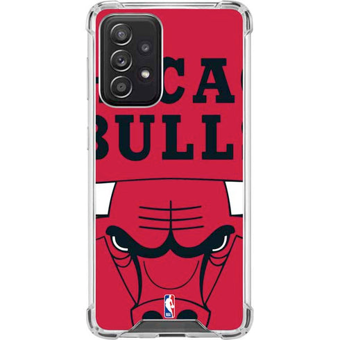 NBA Chicago Bulls Large Logo Galaxy A52 5G Clear Case