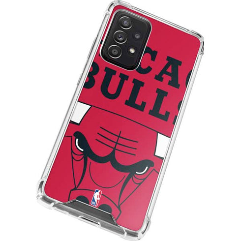 NBA Chicago Bulls Large Logo Galaxy A52 5G Clear Case