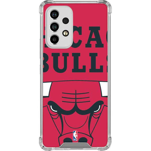 NBA Chicago Bulls Large Logo Galaxy A53 5G Clear Case