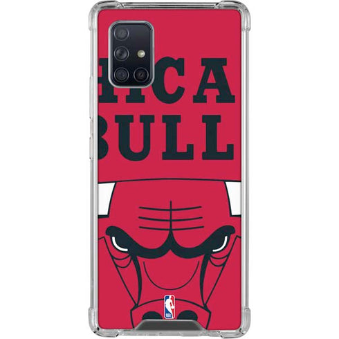 NBA Chicago Bulls Large Logo Galaxy A71 5G Clear Case