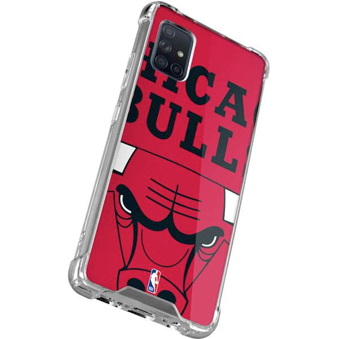 NBA Chicago Bulls Large Logo Galaxy A71 5G Clear Case