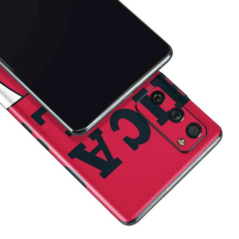 NBA Chicago Bulls Large Logo Galaxy S20 Fan Edition Skin