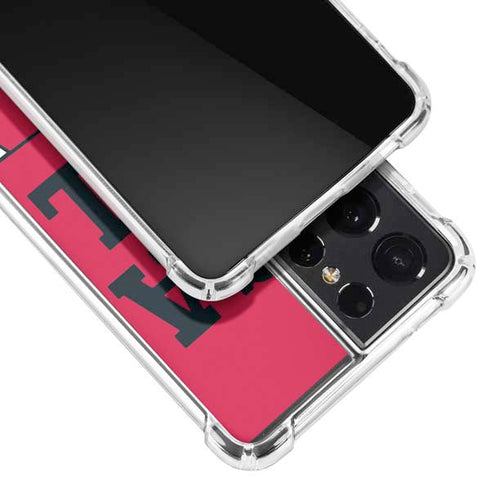 NBA Chicago Bulls Large Logo Galaxy S21 Ultra 5G Clear Case