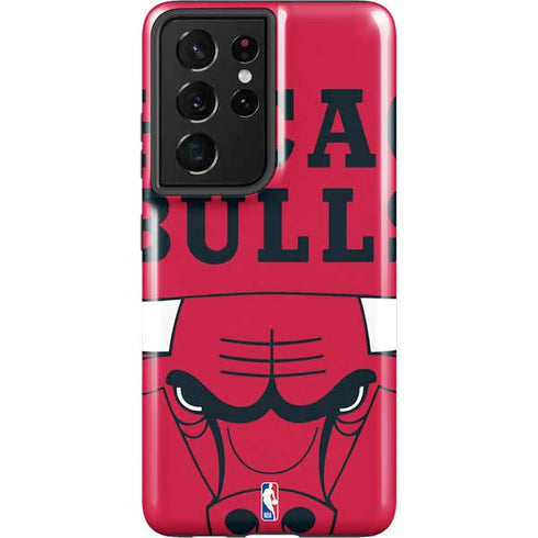NBA Chicago Bulls Large Logo Galaxy S21 Ultra 5G Pro Case
