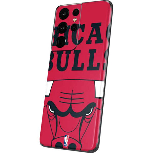 NBA Chicago Bulls Large Logo Galaxy S21 Ultra 5G Skin