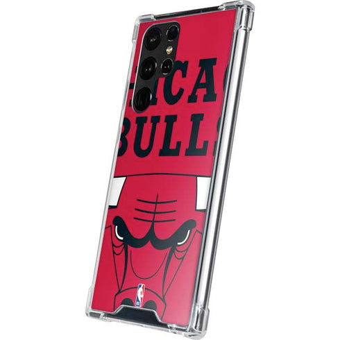 NBA Chicago Bulls Large Logo Galaxy S22 Ultra Clear Case