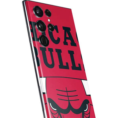 NBA Chicago Bulls Large Logo Galaxy S22 Ultra Skin
