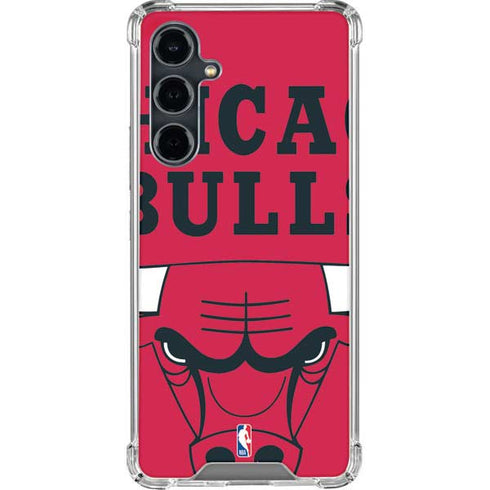 NBA Chicago Bulls Large Logo Galaxy S23 FE Clear Case