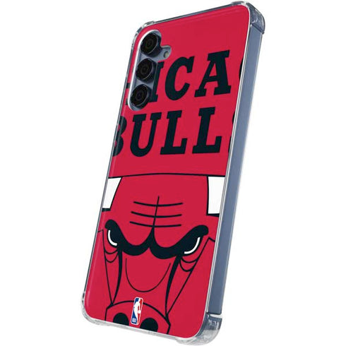 NBA Chicago Bulls Large Logo Galaxy S24 Clear Case