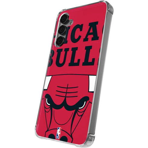 NBA Chicago Bulls Large Logo Galaxy S24 Plus Clear Case
