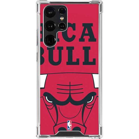 NBA Chicago Bulls Large Logo Galaxy S24 Ultra Clear Case