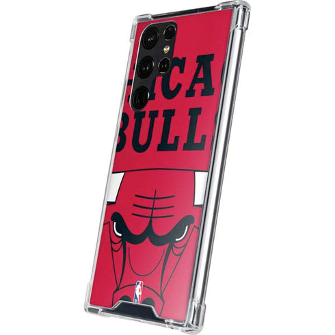 NBA Chicago Bulls Large Logo Galaxy S24 Ultra Clear Case