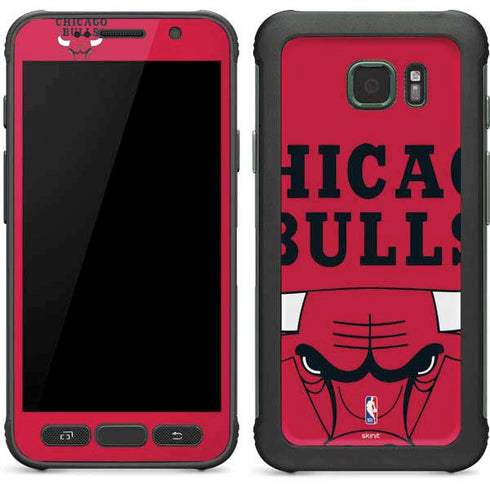 NBA Chicago Bulls Large Logo Galaxy S7 Active Skin