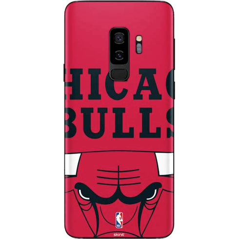 NBA Chicago Bulls Large Logo Galaxy S9 Plus Skin
