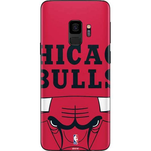 NBA Chicago Bulls Large Logo Galaxy S9 Skin