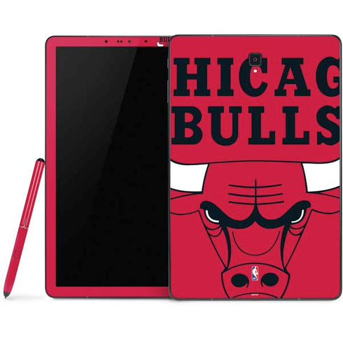 NBA Chicago Bulls Large Logo Samsung Galaxy Tab Skin